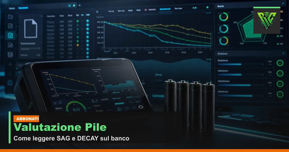 Valutazione Pile: come leggere SAG e DECAY dai log ToolkitRC M8D